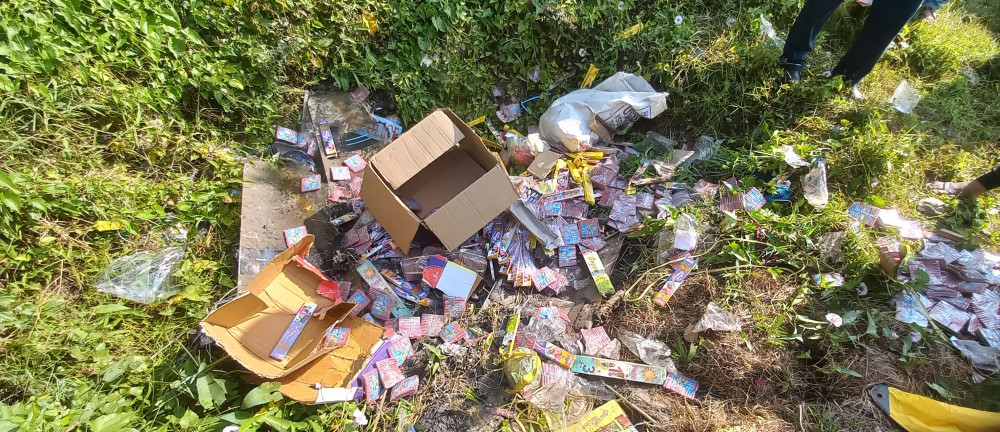 प्रहरीद्वारा ७ लाख ९५ हजारको विष्फोटक पदार्थ नष्ट