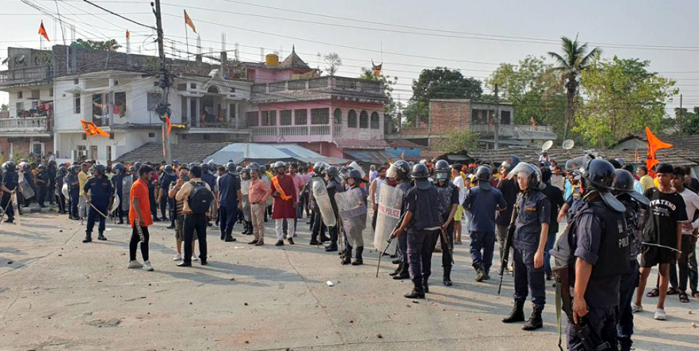 रानीमा दुई समूह बिच विवाद, तनाव साम्य बनाउन हवाई फायर