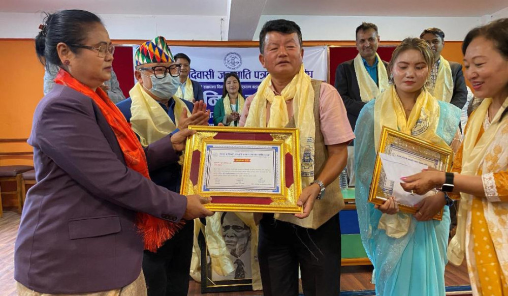 प्रेस सेन्टरका केन्द्रीय सचिवालय सदस्य राई पुरस्कृत