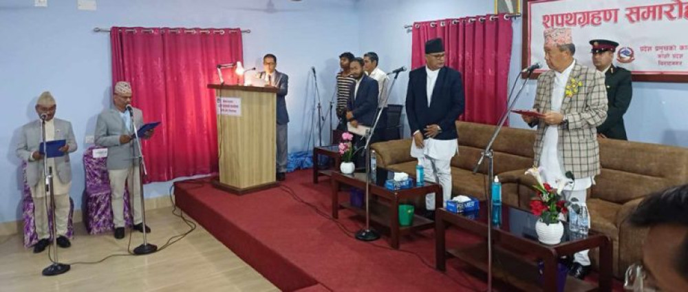 कोशीमा तीन सदस्यीय मन्त्रीमण्डल गठन