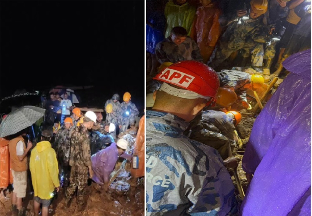 पहिरोमा पुरिएर पोखरामा एकै परिवारका ७ जनाको मृत्यु