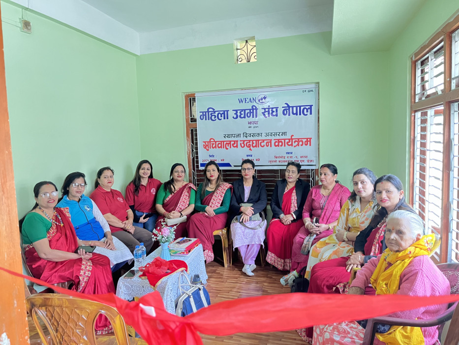 महिला उद्यमी संघ नेपाल झापाको सचिवालय स्थापना