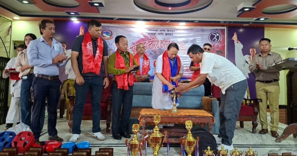 बिर्तामोडमा कराते तथा किक बक्सिङ प्रतियोगिता शुरू